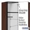 Salsbury Industries 1 Tier Designer Locker, 54"Wx76"Hx18"D, 3 Door, Mahogany 18-21368MAH - alternate 4